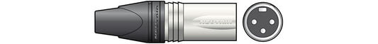 ® NC3MXX 3-pole XLR Line Connector - Plug, Bulk
