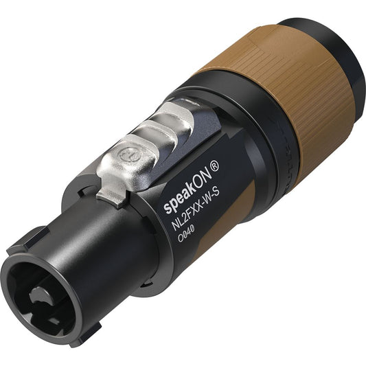 ® NL2FXX Speakon Cable Connectors - NL2FXX-W-S Pole Plug