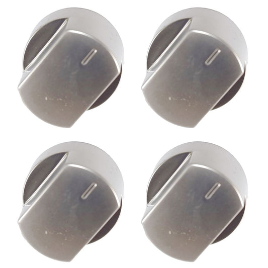 Silver Replacement Compatible Cooker Oven Control Knob For Belling Stoves New World  Pack of 4