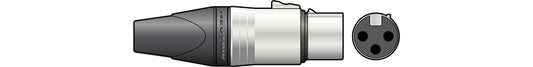 ® NC3FXX 3-pole XLR Line Connector - Socket, Bulk