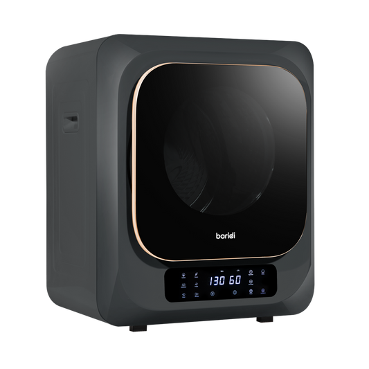 Baridi Tabletop Tumble Dryer with Digital Controls 2.5kg Capacity - Black