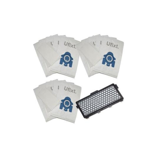 GN Bags To Fit Miele Vacuum Cleaners – 15 Pack + Filters Multipack (Ufixt)