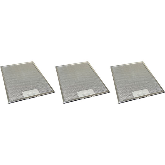 3 x Universal Cooker Hood Metal Grease Filter 247mm x 327mm