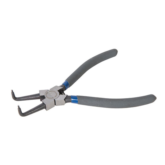 Silverline Bent Nose Internal Circlip Pliers - 180mm