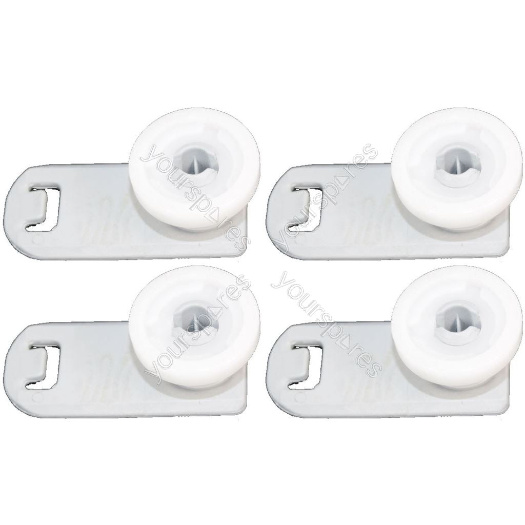 For Miele Dishwasher Upper Basket Support Wheel x 4