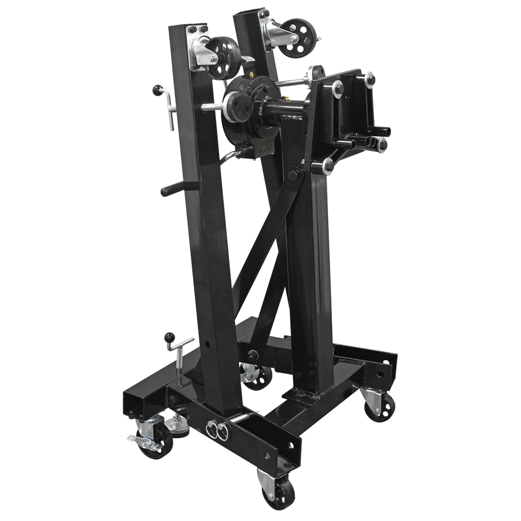 Folding 360&#186; Rotating Engine Stand with Geared Handle Drive 680kg Capacity
