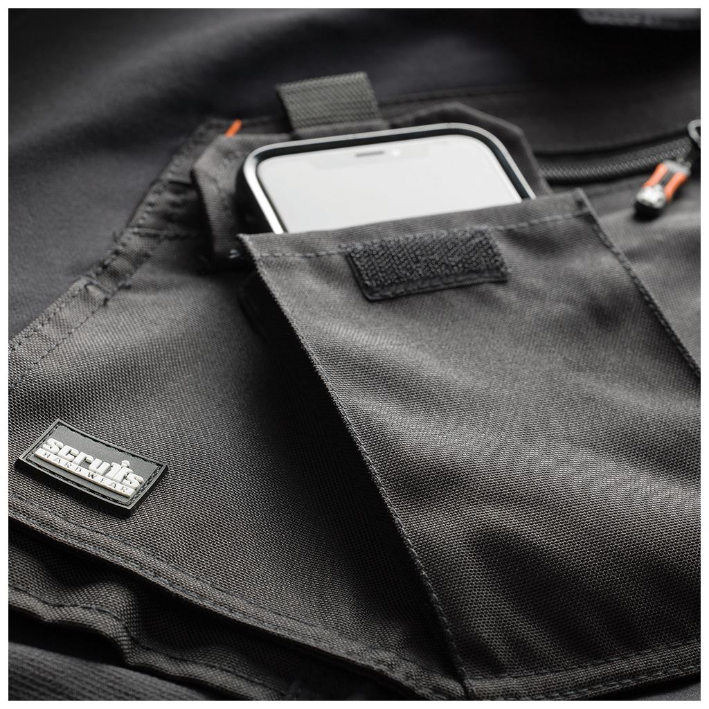 Scruffs Pro Flex Plus Holster Trousers Black - 30L