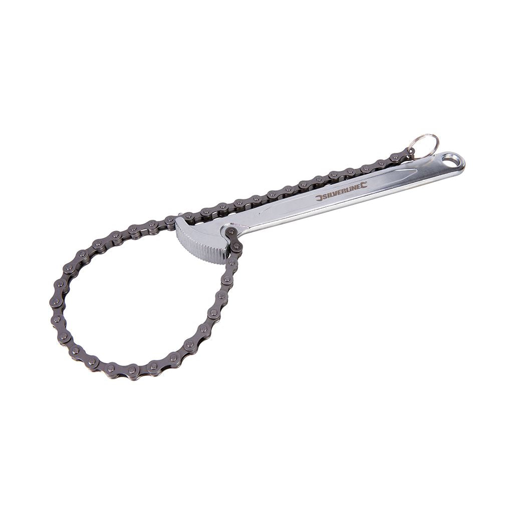 Silverline Oil Filter Chain Wrench - 150mm