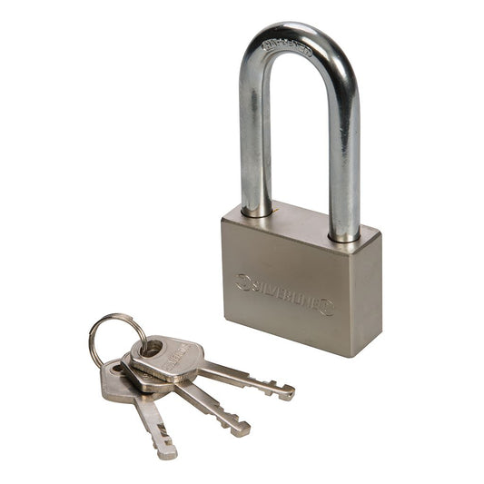 Silverline Steel Padlock Long Shackle - 40mm