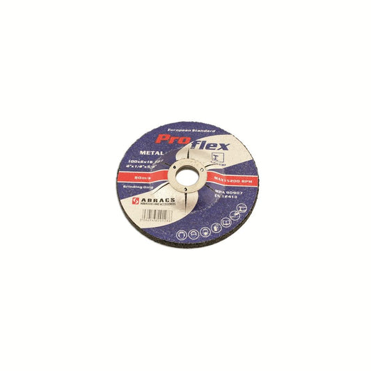 Grinding Discs - Depressed Centre -100mm x 6.4mm - Box Qty 25