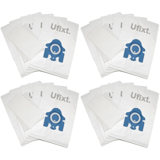 GN Bags For Miele GN 3D Efficiency Vacuum Cleaner Dust Bags 20 Pack + Filters | Compatible Replacement by Ufixt
