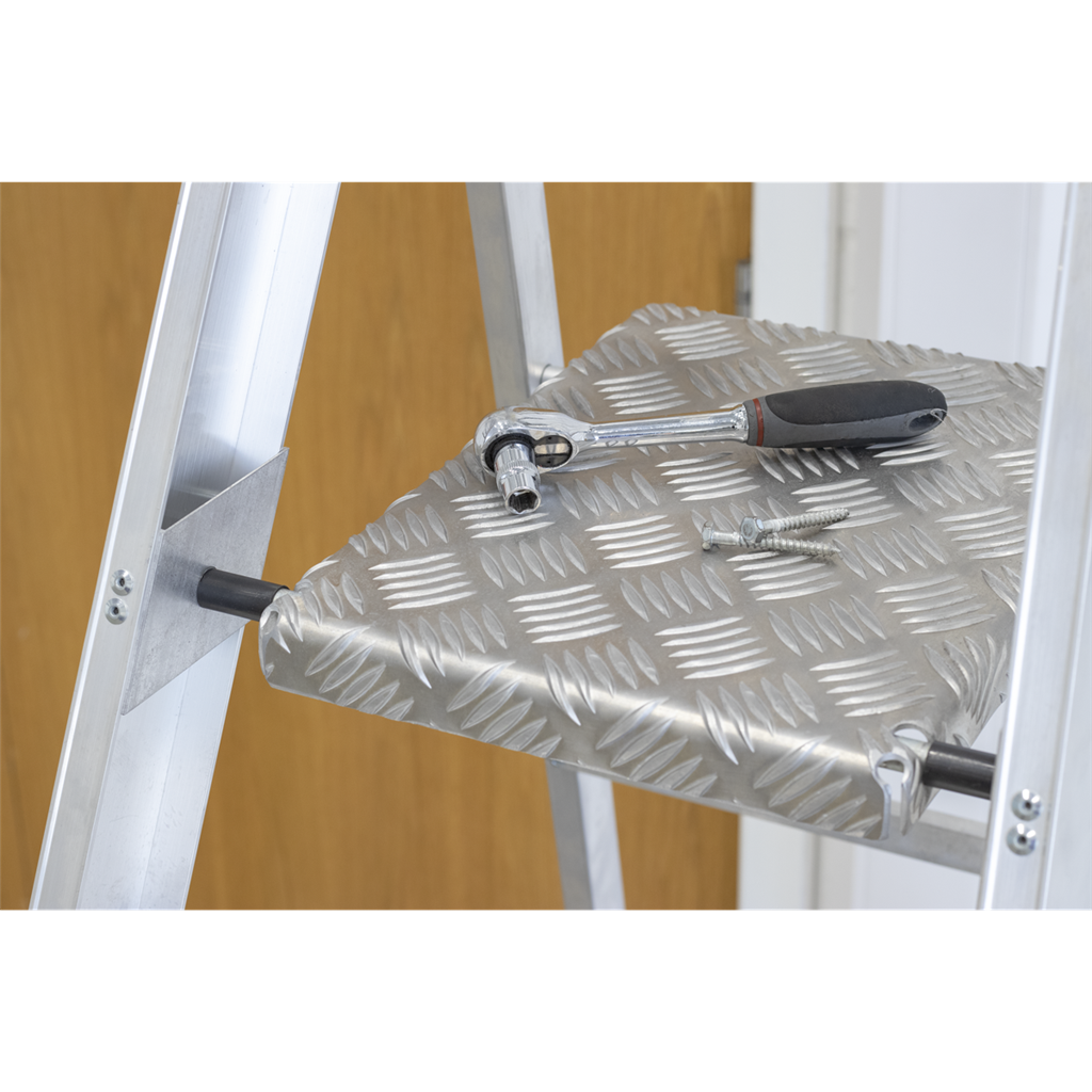 Industrial Step Ladder 12-Tread Aluminium - BS EN 131