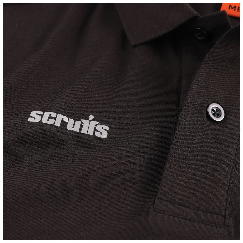 Scruffs Tech Polo Black - L