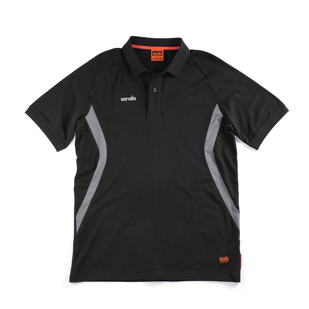 Scruffs Tech Polo Black - XXL