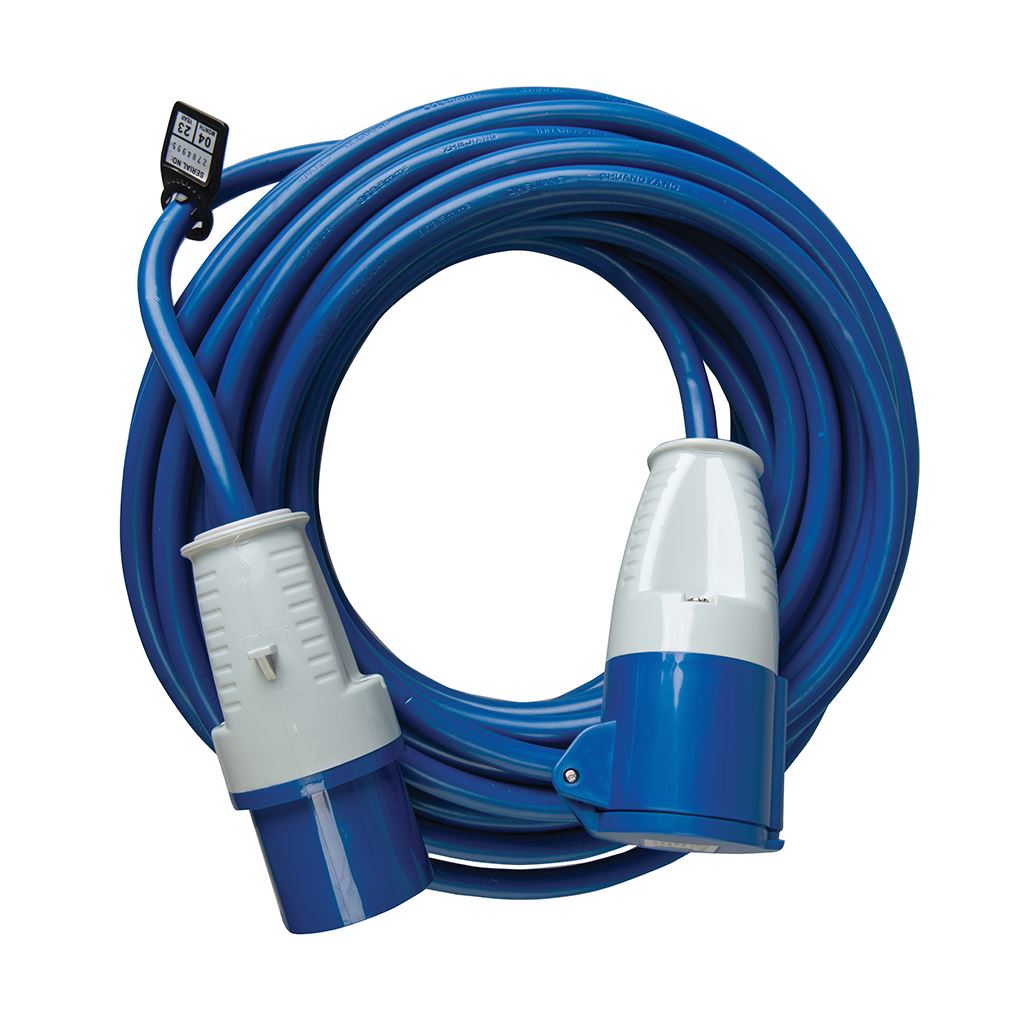 Defender Extension Lead Blue 2.5mm2 16A 14m - 230V