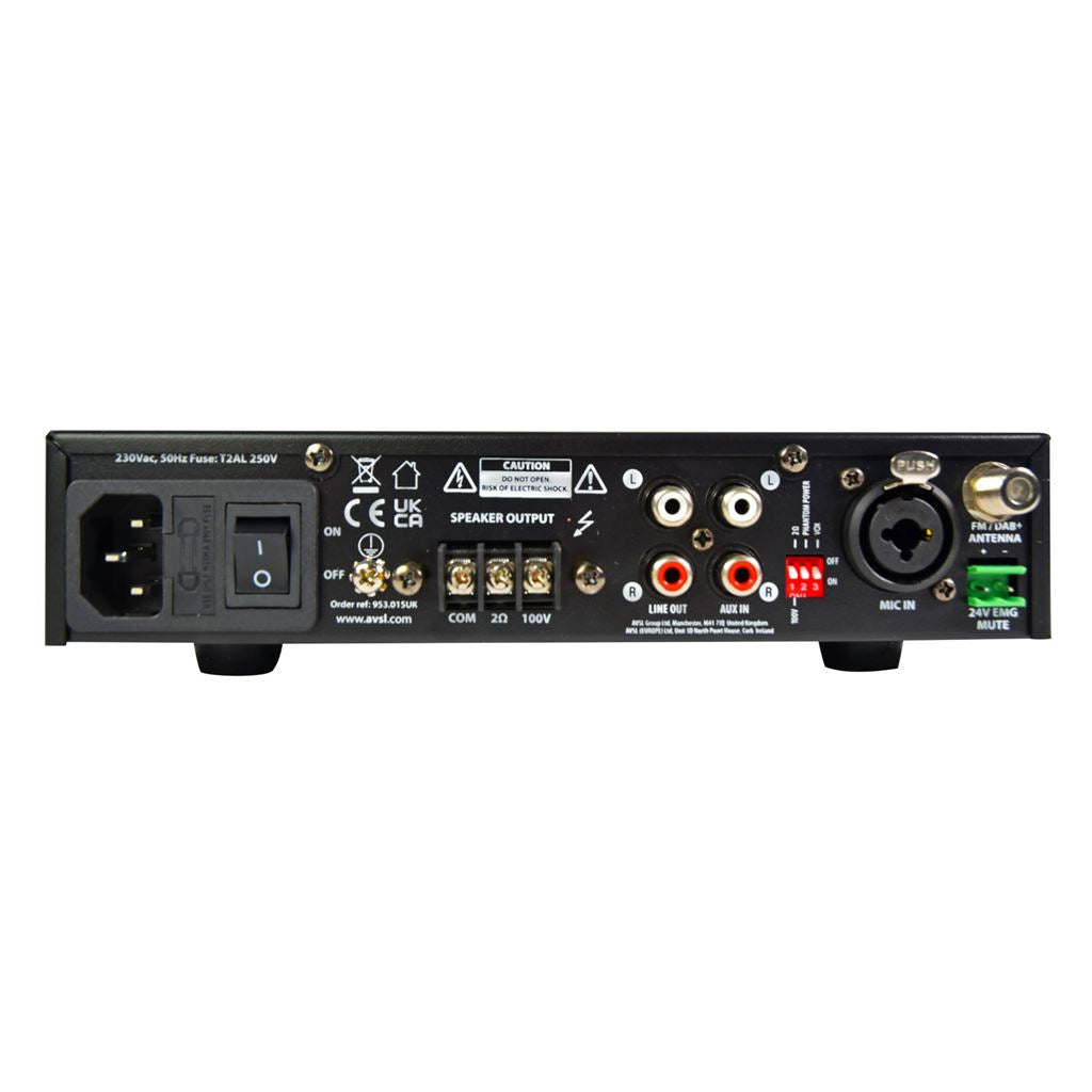 UX Series Compact 100V Mixer-Amplifiers - UX240 240W