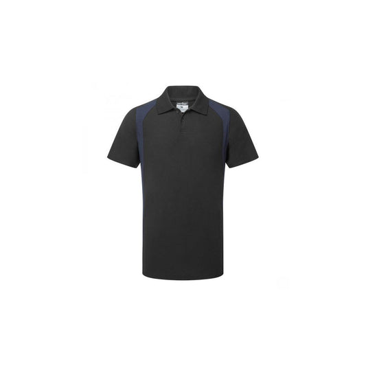 CD812 - WX2 Eco Polo Shirt S/S Black/Navy - Large