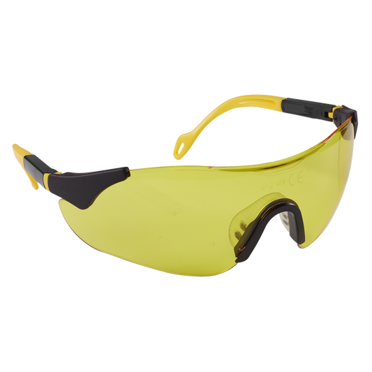 Worksafe&#174; Sports Style High-Vision Safety Glasses with Adjustable Arms