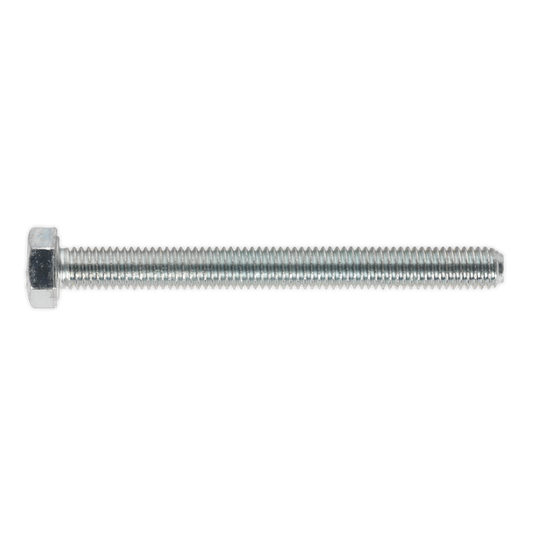 8.8 Zinc Plated HT Setscrew M5 x 50mm, DIN 933 - Pack of 50