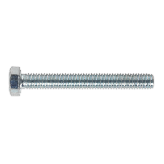 8.8 Zinc Plated HT Setscrew M5 x 40mm, DIN 933 - Pack of 50