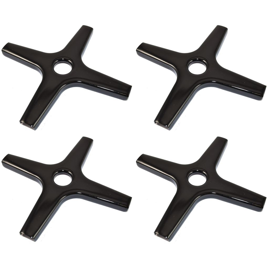 Pack of 4 Universal Ceramic Pan Supports & Moka Coffee Maker Stands – 130mm Gas Hob Reducers