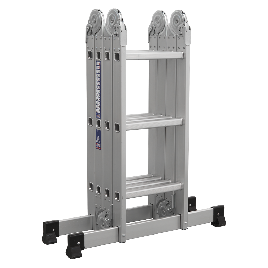 4-Way Aluminium Folding Platform Ladder - BS EN 131