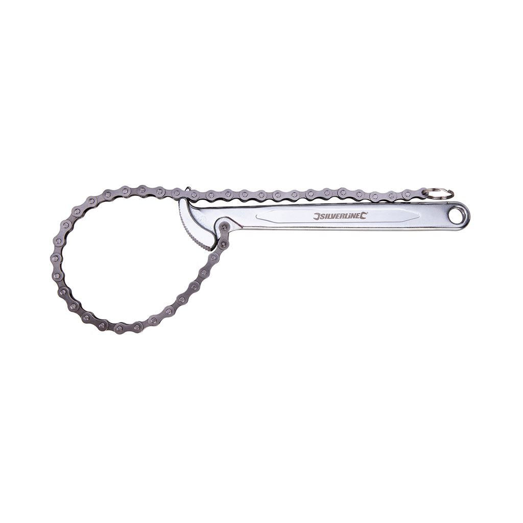 Silverline Oil Filter Chain Wrench - 150mm