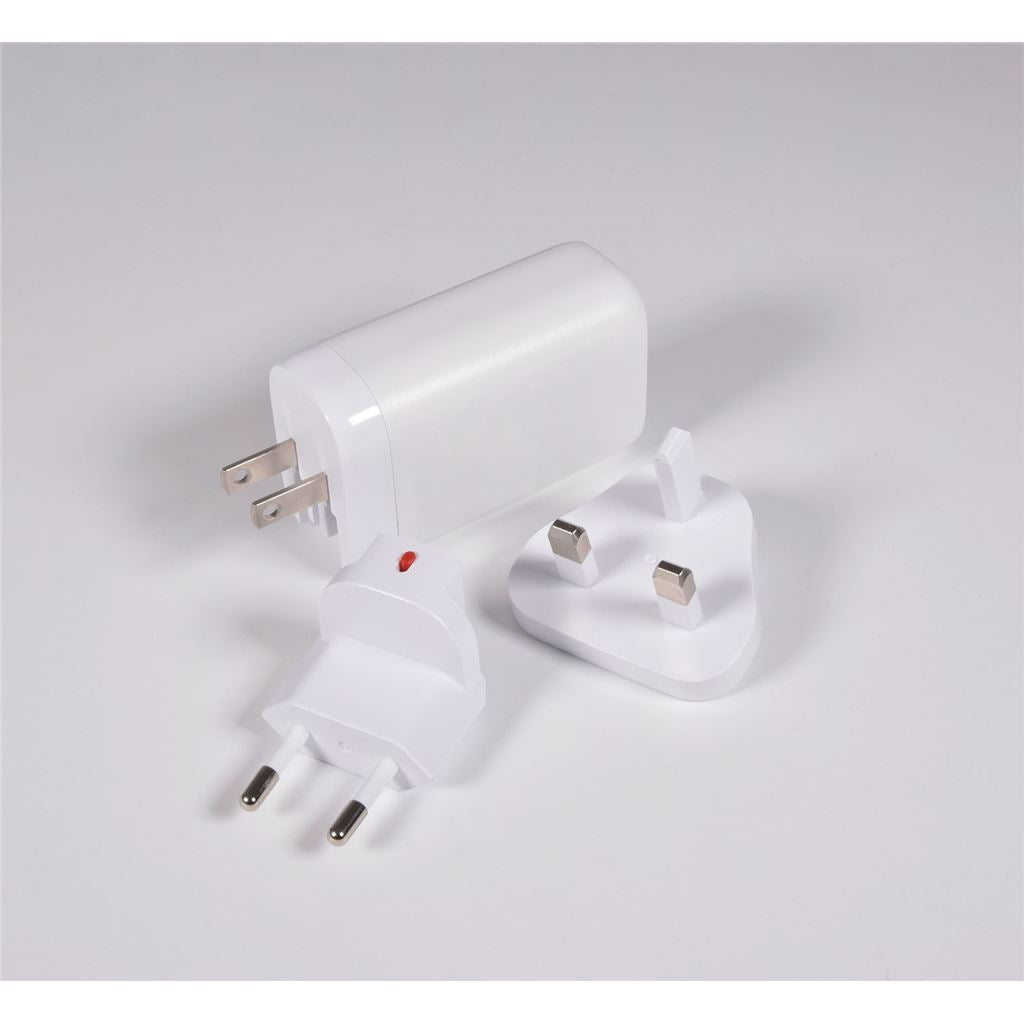 65W GaN USB A & 2xC UK/US/EU Charger - UK, USA