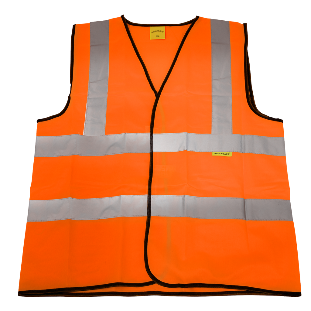 Worksafe&#174; Hi-Vis Orange Waistcoat - XX-Large