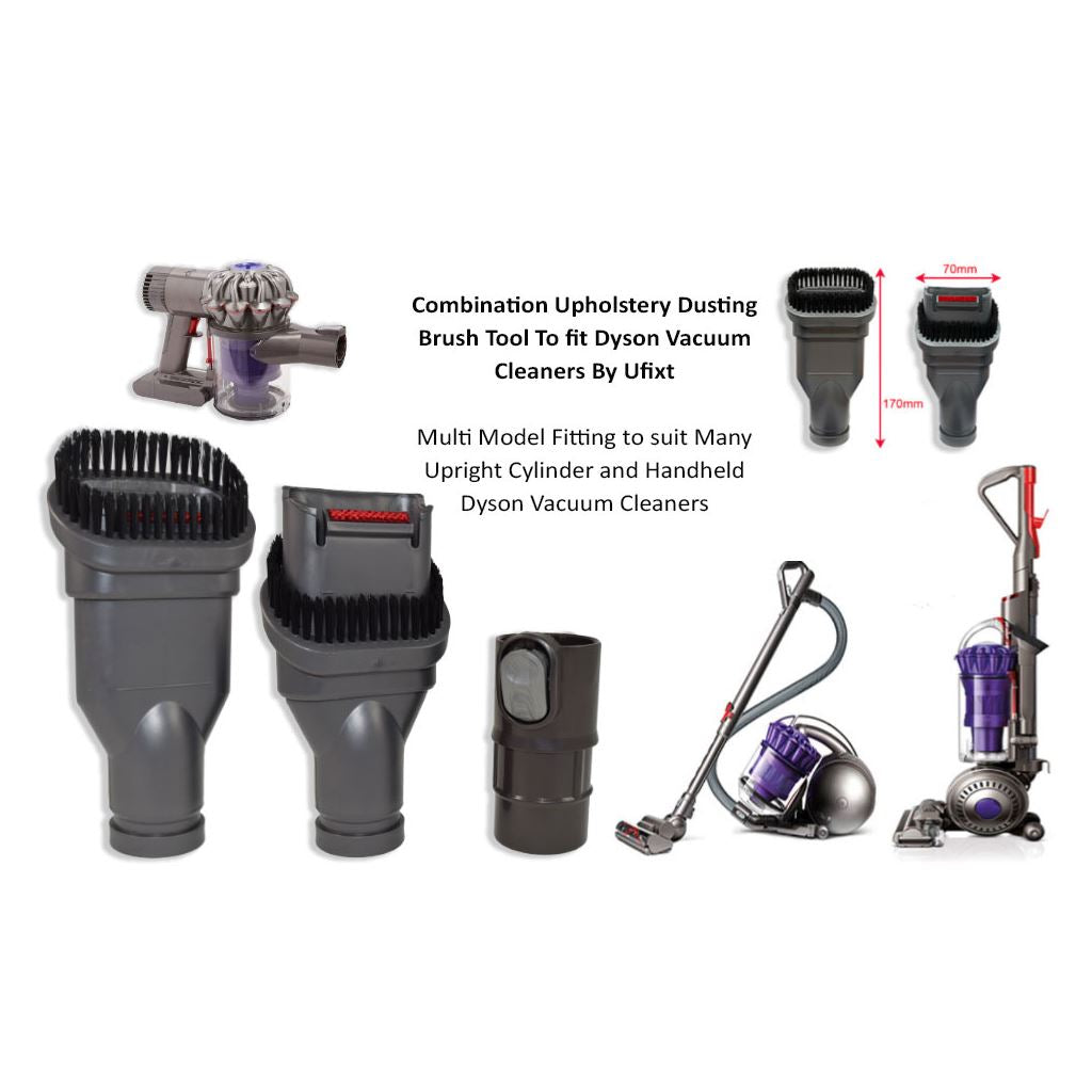 Combination Upholstery & Dusting Brush Tool for Dyson Vacuum Cleaners | Compatible by Ufixt