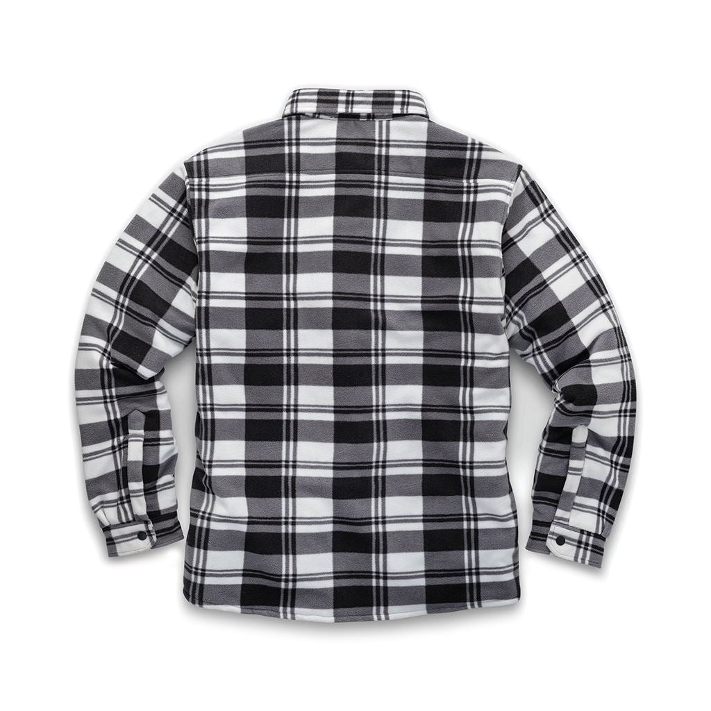 Scruffs Worker Padded Checked Shirt Black/White - S