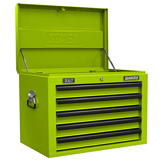 Topchest 5 Drawer with Ball-Bearing Slides - Green/Black