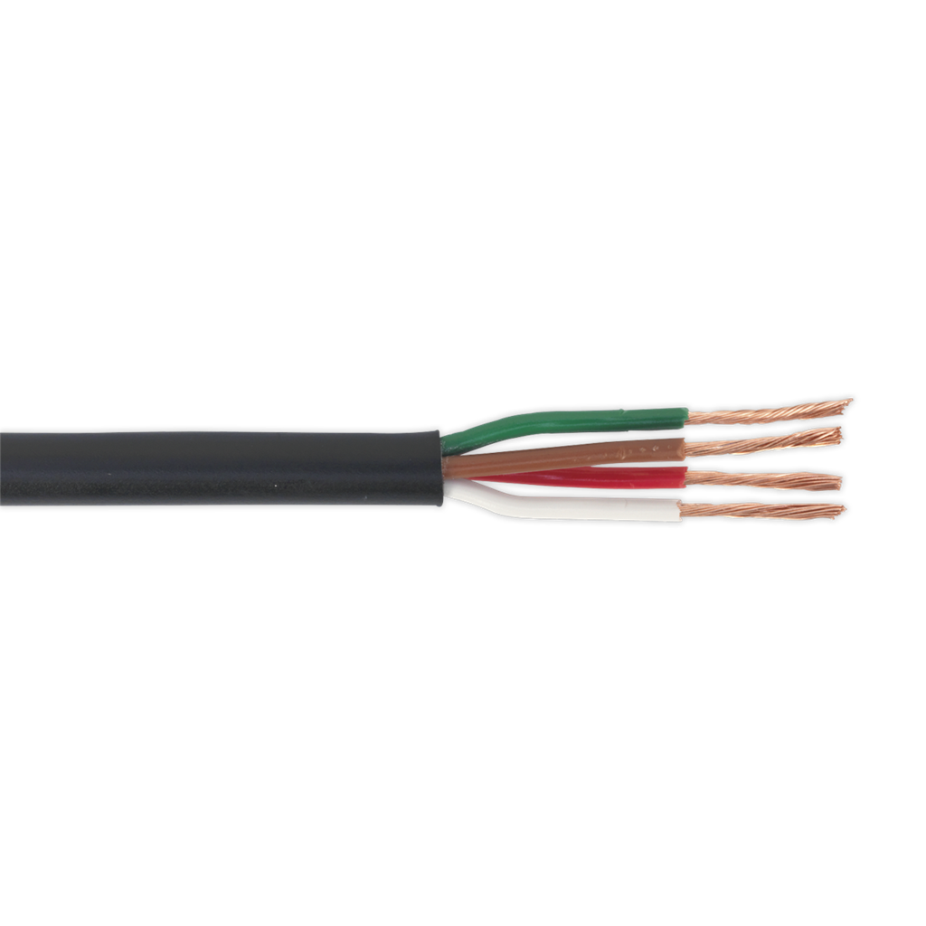 30m Thin Wall Automotive Cable 4 x 0.75mm&#178; 24/0.20mm - Black