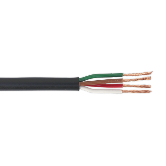 30m Thin Wall Automotive Cable 4 x 0.75mm&#178; 24/0.20mm - Black