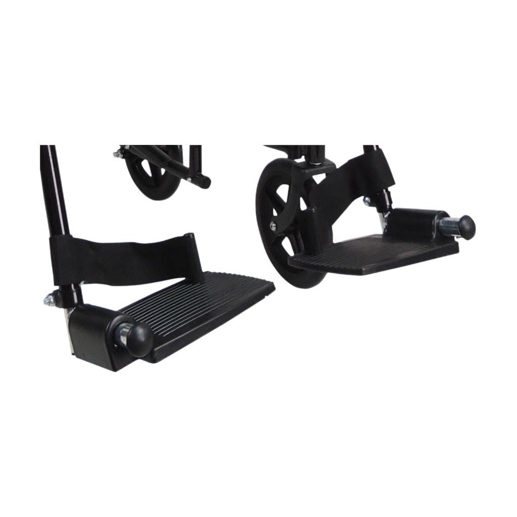 Pair of Footrests for the VA171 in Black Aidapt Transit Chair