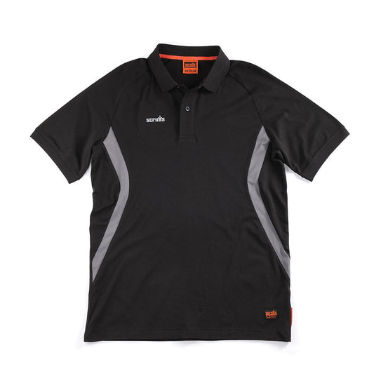 Scruffs Tech Polo Black - XL