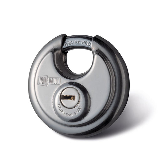 Van Vault Stainless Steel Disc Padlock - 70mm