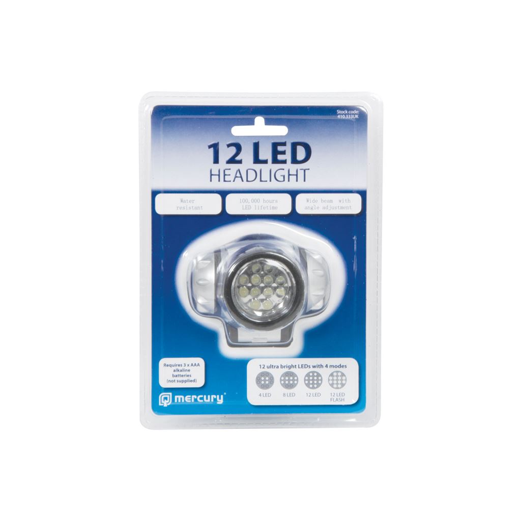 12 LED Head Torch - Headlight - HT012