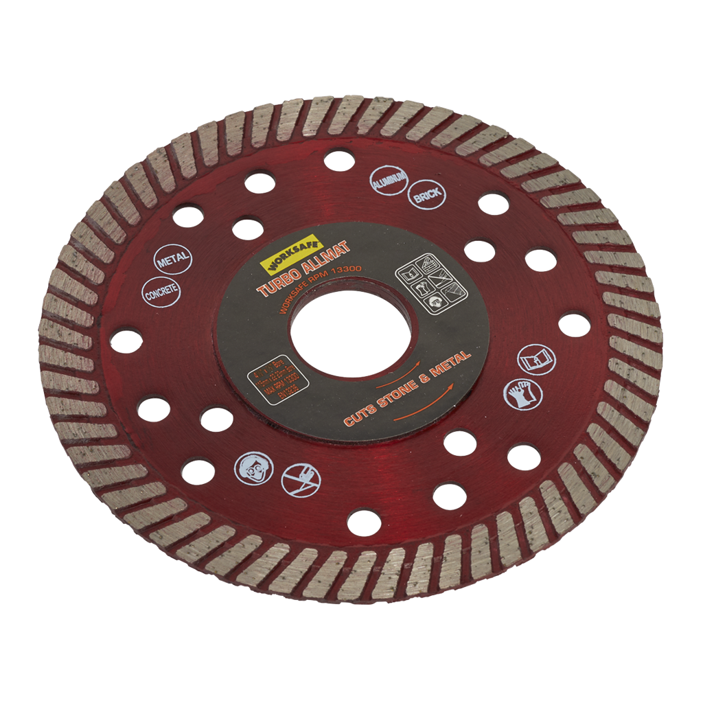 Worksafe&#174; Turbo Allmat Diamond Blade 115 x 22mm