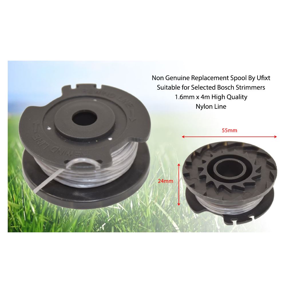 Bosch-Compatible EasyGrassCut Strimmer Spool & Line 4m x 1.6mm - Replacement for F016800569
