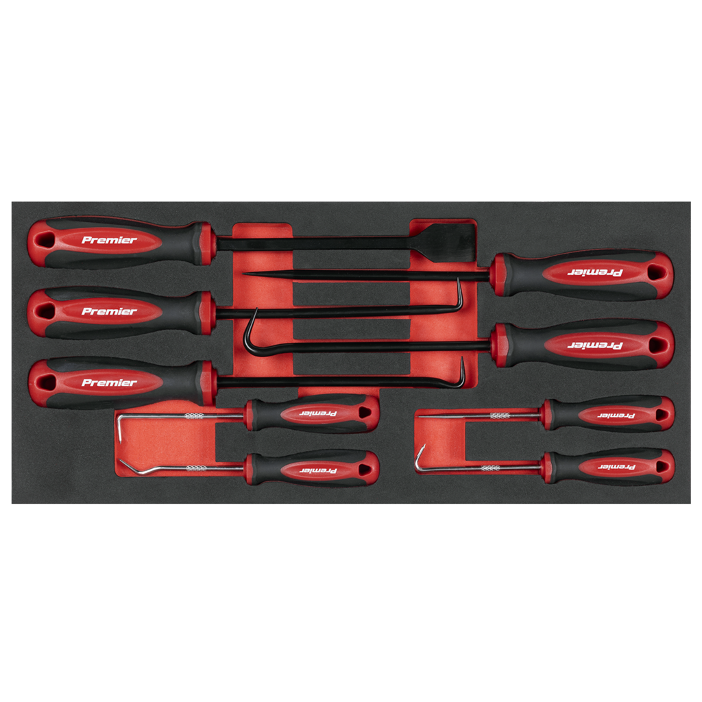 Premier Scraper & Hook Set with Tool Tray 9pc