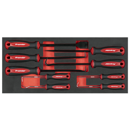 Premier Scraper & Hook Set with Tool Tray 9pc