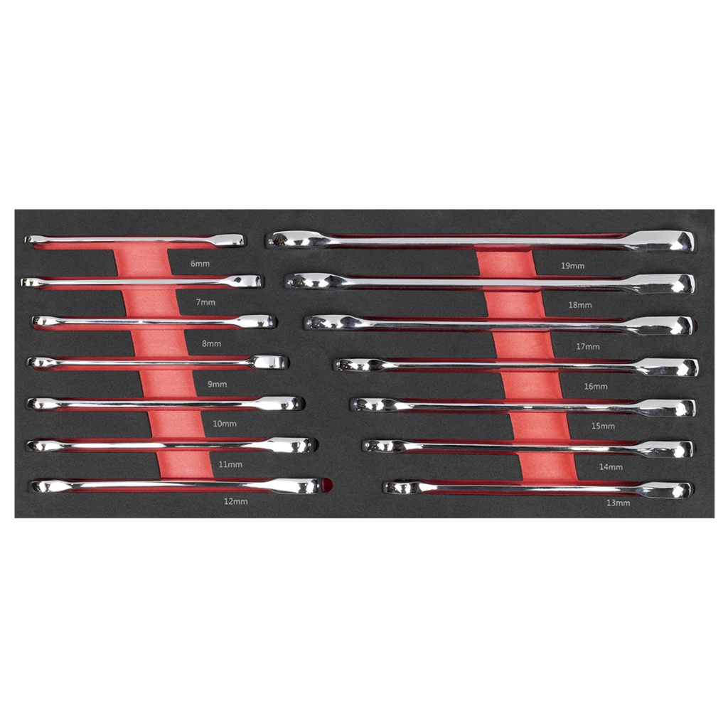Premier Ratchet Spanner Set with Tool Tray 14pc