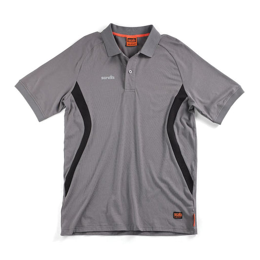 Scruffs Tech Polo Graphite - S