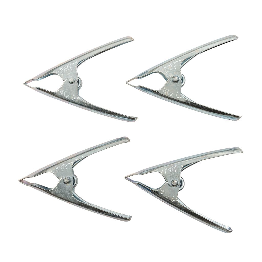 Silverline Stall Clips 4pk - 50mm Jaw