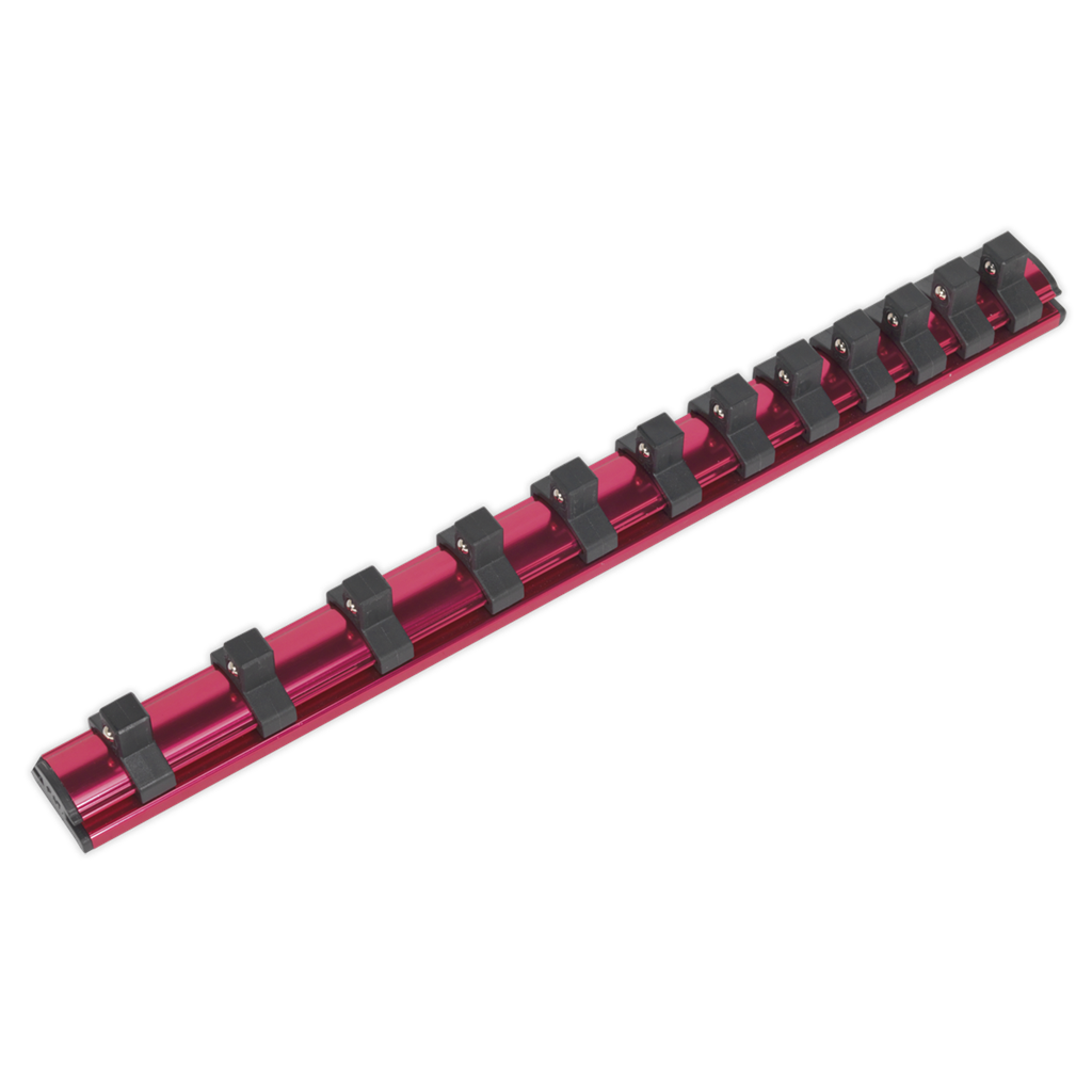 Premier Magnetic Socket Retaining Rail with 12 Clips 3/8"Sq Drive