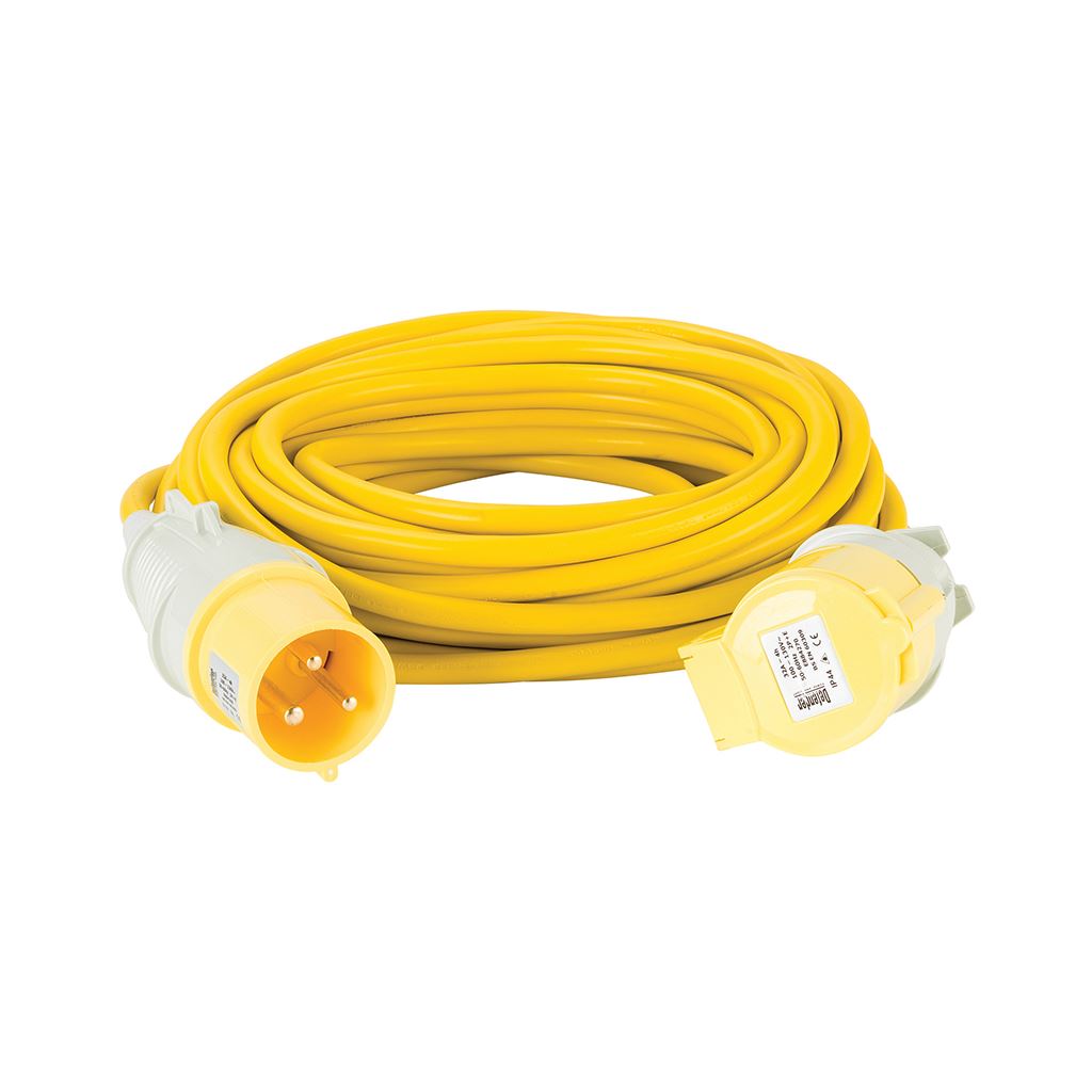 Defender Extension Lead Yellow 4mm2 32A 14m - 110V