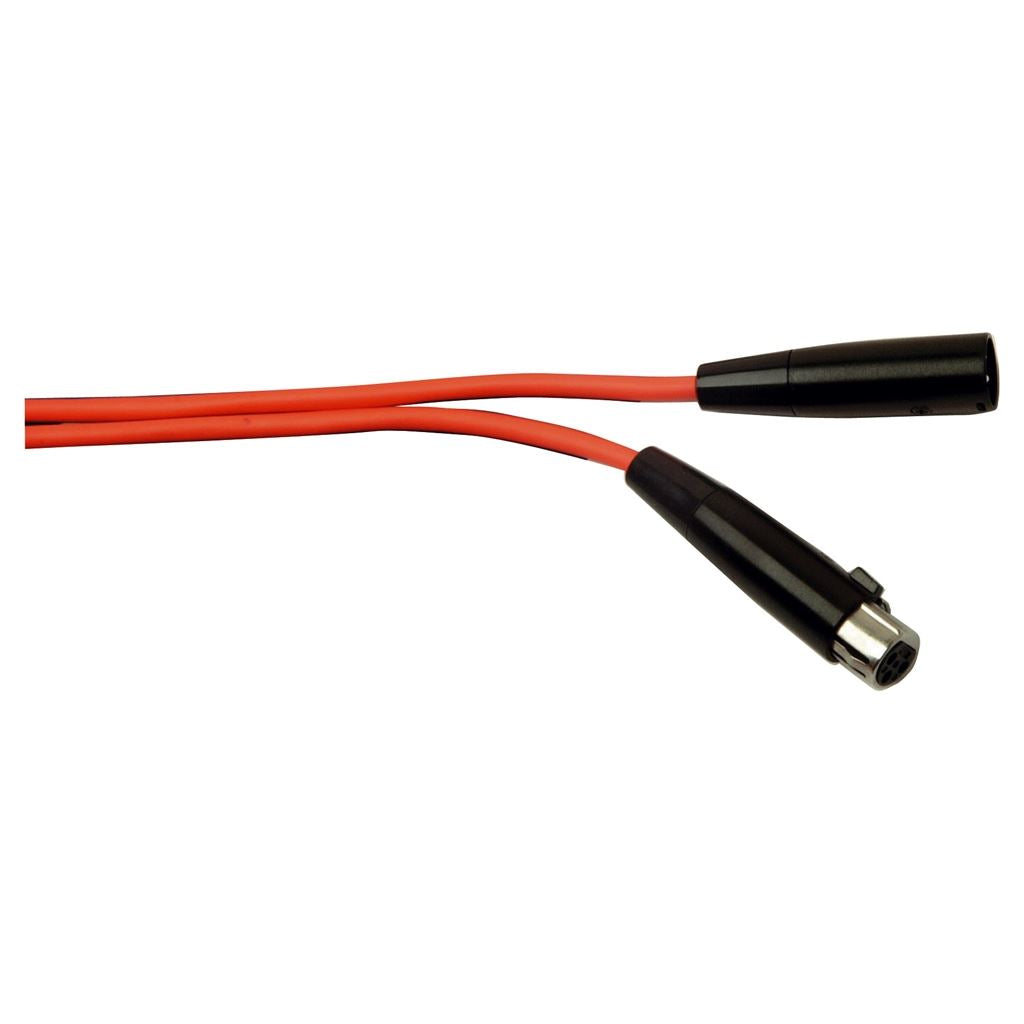 6m Fluorescent XLR to XLR Microphone Lead With Metal Connectors