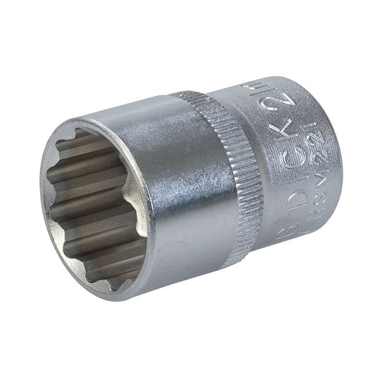 King Dick Socket SD 1/2" Metric 12pt - 21mm