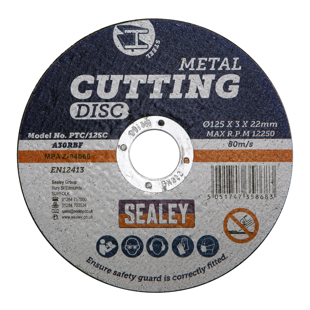 125 x 3mm Cutting Disc 22mm Bore